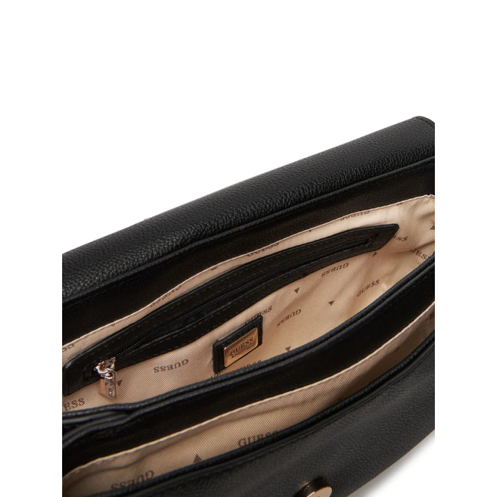 Bolso Guess Calebra de polietileno negro vista interior