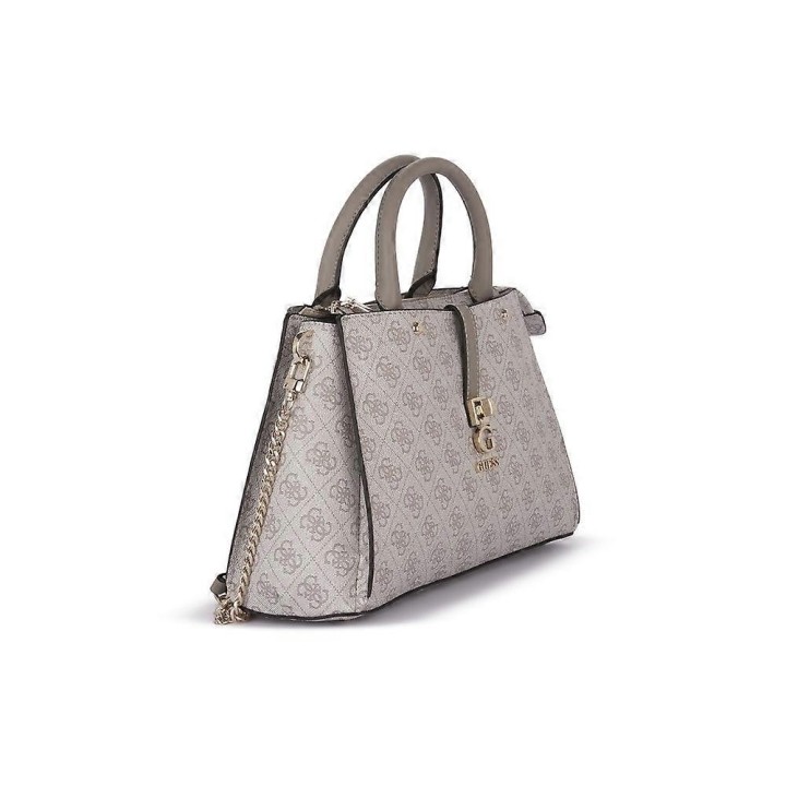 Bolso Guess Zamira de polietileno gris vista lateral