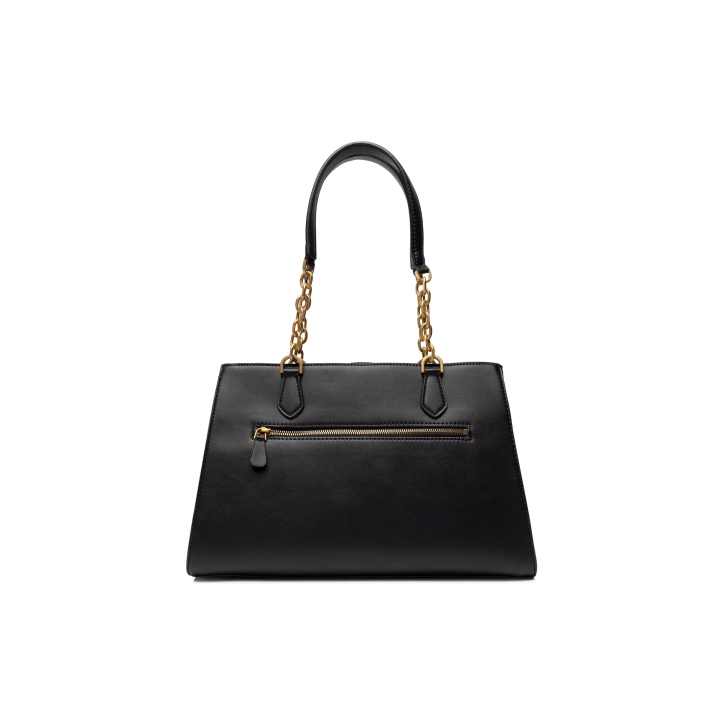 Bolso Guess Lux de polietileno con detalles dorados negro