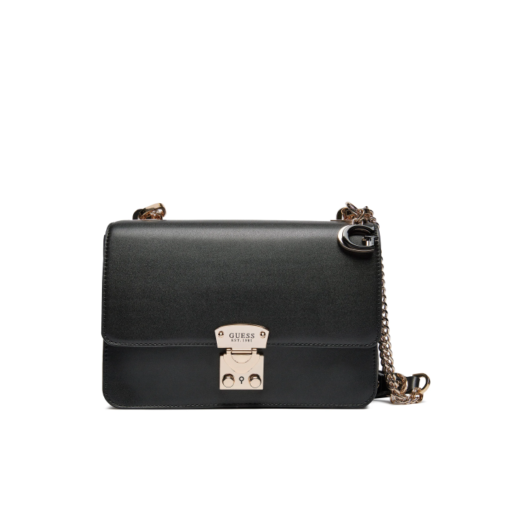 Bolso Guess Eliette de polietileno negro