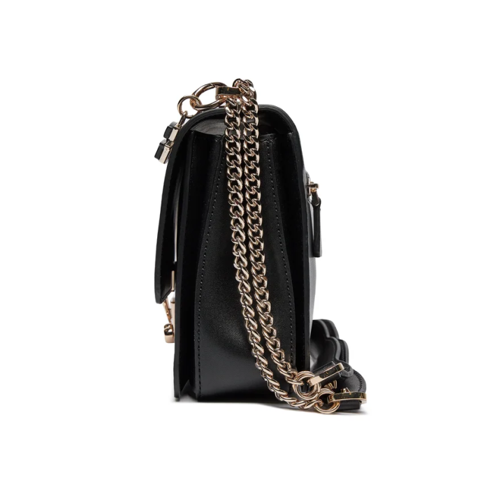Bolso Guess Eliette de polietileno negro lateral