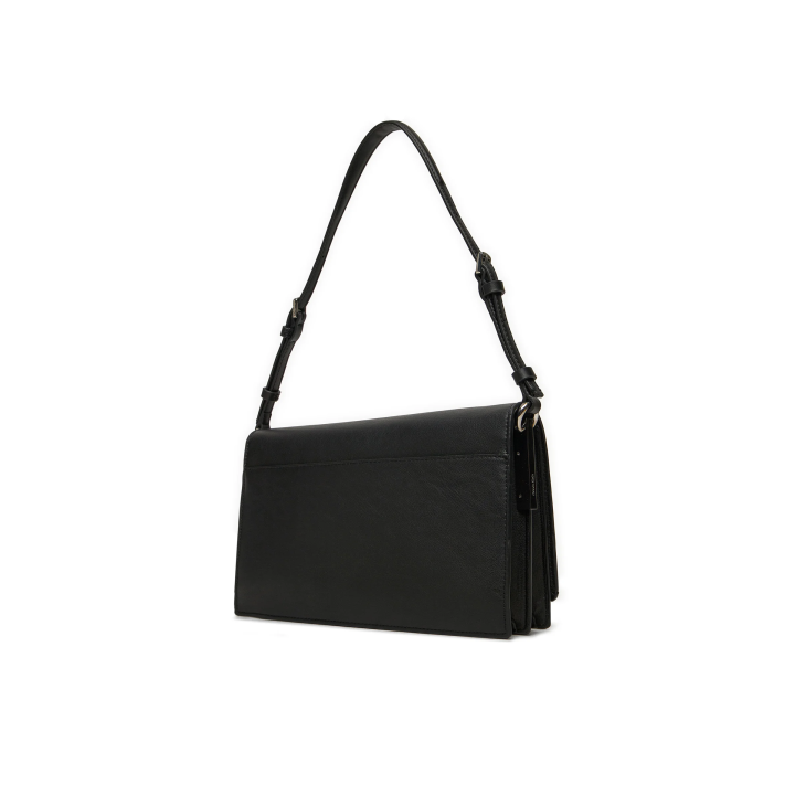 Bolso cruzado Calvin Klein de poliéster negro vista dorsal