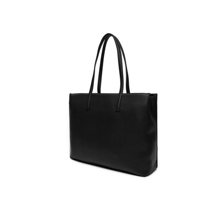 Bolso Calvin Klein rectangular de poliéster negro vista dorsal