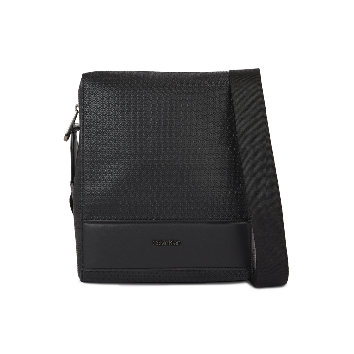 Calvin Klein Bandolera negra para la ciudad de poliéster
