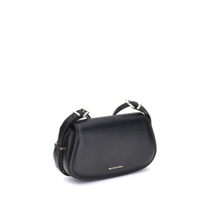 bolso de piel negro para mujer Michael Kors vista tres cuartos