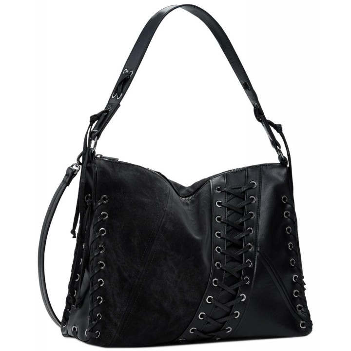 Bolso Desigual Leiria Tango Patch cuadrado de polietileno negro