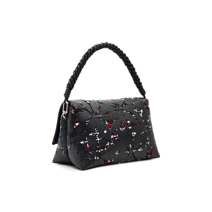 Bolso Desigual estilo rock de polietileno negro general