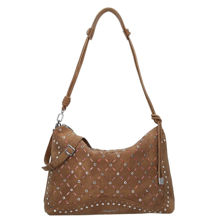 Bolso Desigual Yankee Leiria Mini de polietileno marrón