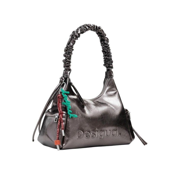 Bolso Desigual de polietileno bronce
