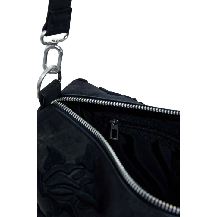 Bolso Desigual Romeo Floral Bergamo de polietileno negro detalle interior
