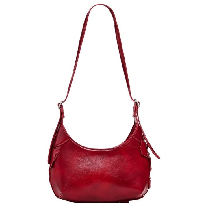 bolso de hombro rojo de polietileno para mujer Desigual vista frontal general