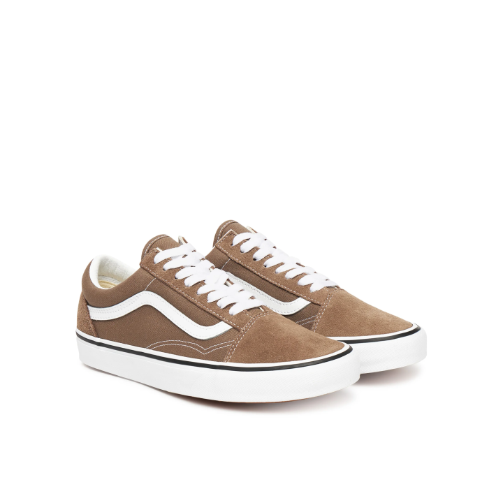 Zapatillas Vans Old Skool unisex marron walnut vista tres cuartos