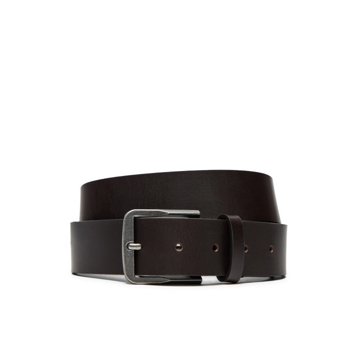 Cinturón Calvin Klein de piel marrón clásico