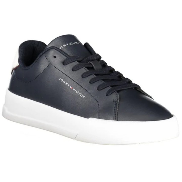 Zapatillas Tommy Hilfiger para hombre en azul poliéster tres cuartos vista