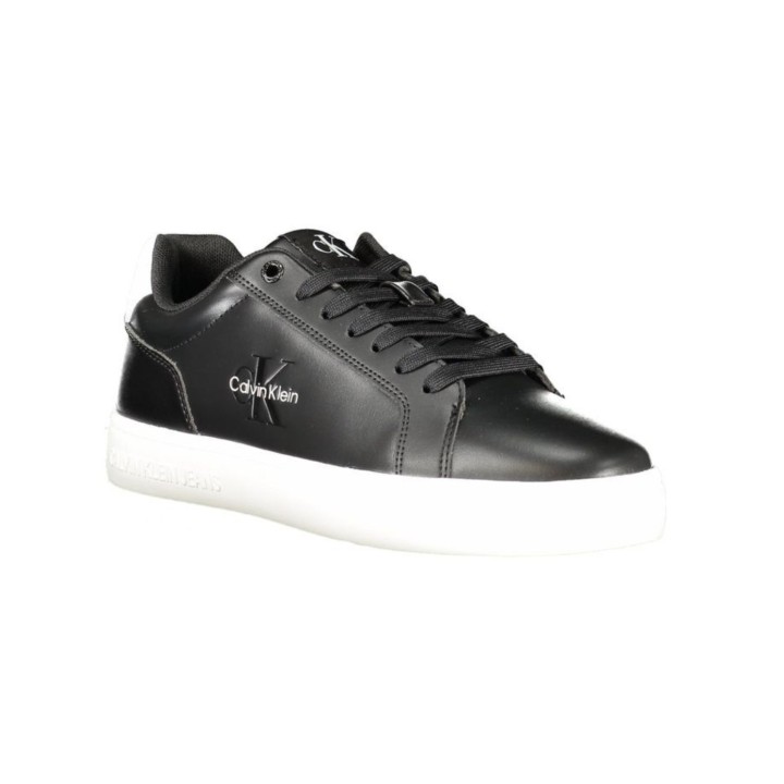 Zapatillas negras de poliéster para hombre Calvin Klein vista lateral
