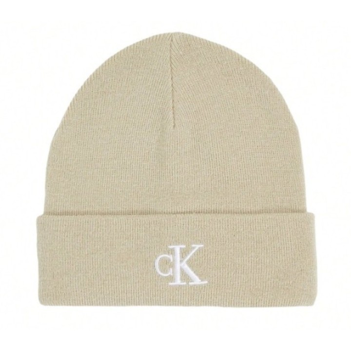 Gorro Calvin Klein poliéster reciclado negro mujer con logo