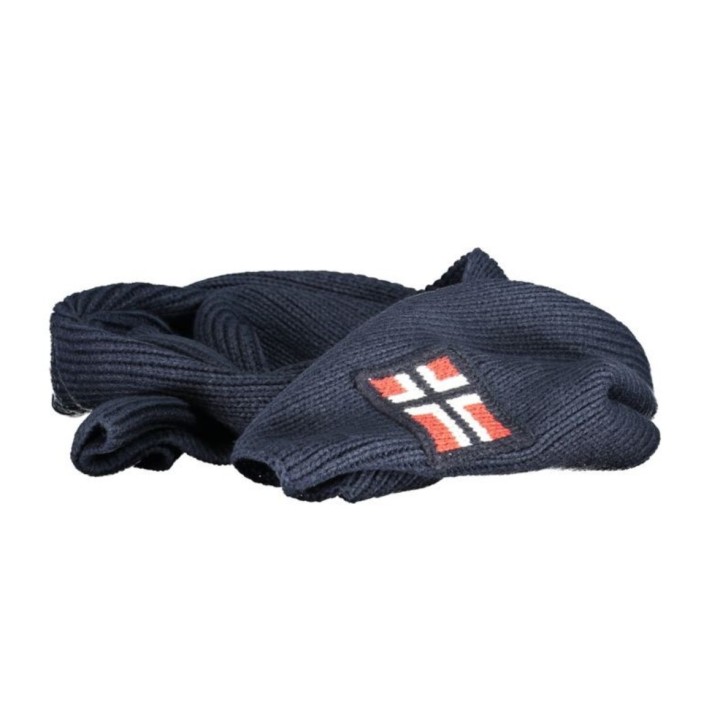 scarf azul marabou para hombre norway 1963 con bordado y detalle del logo