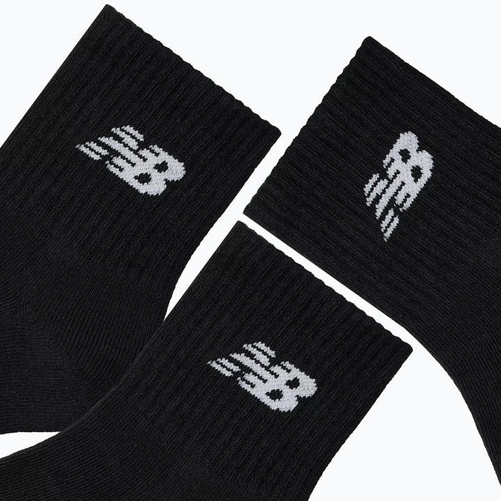 Calcetines New Balance Everyday Ankle 3 Pairs negros detalle
