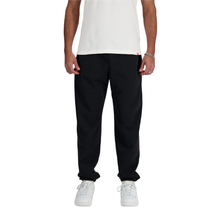 Pantalón New Balance Sport Essentials French Terry negro vista frontal