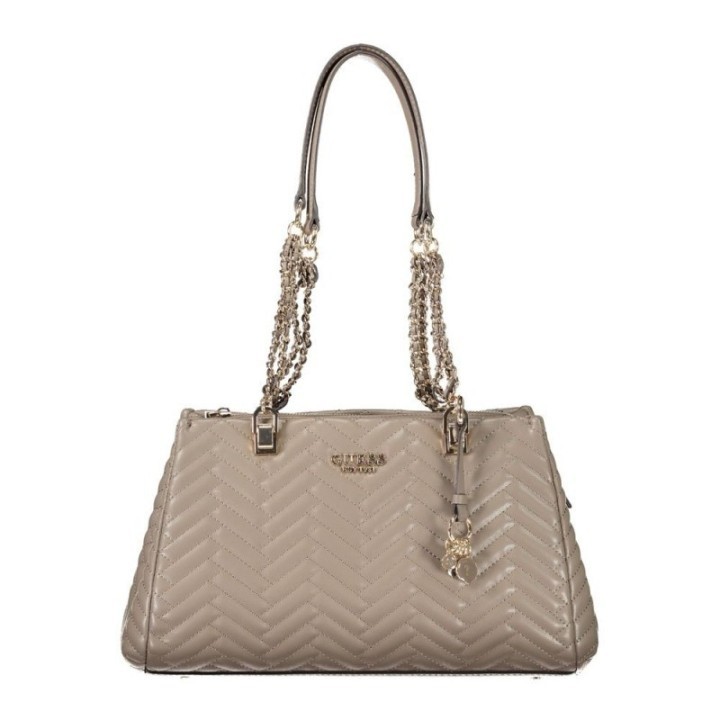 bolso de hombro marrón para mujer Guess