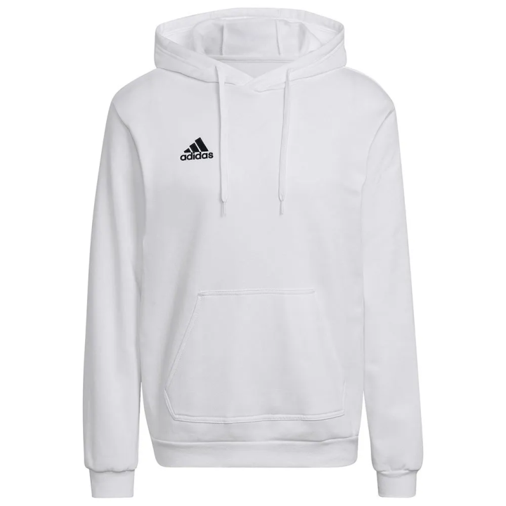 Sudadera Adidas ENT22 Hoody blanco negro vista frontal