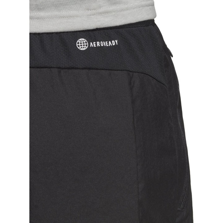 Shorts deportivos negros para hombre adidas vista dorsal detalle