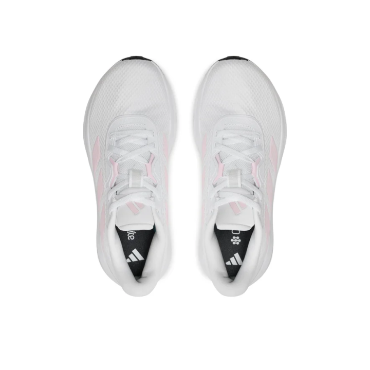 Zapatillas Adidas Galaxy 7 running blancas rosa vista cenital