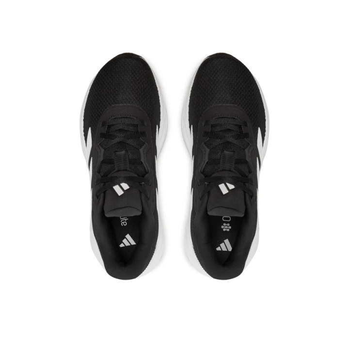 Zapatillas Adidas Galaxy 7 running negras blancas vista cenital