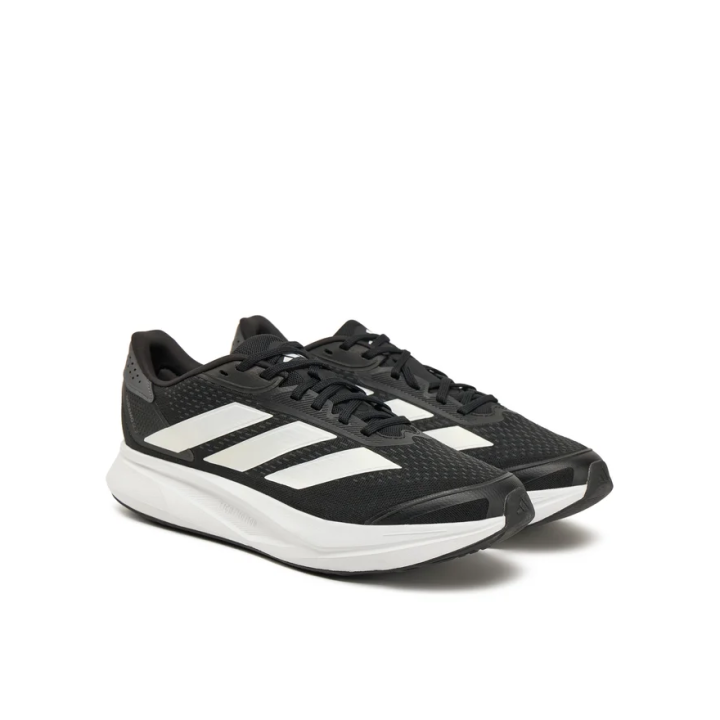 Zapatillas Adidas Duramo SL2 running negras blancas vista lateral