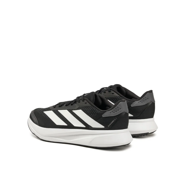 Zapatillas Adidas Duramo SL2 running negras blancas vista trescuartos dorsal