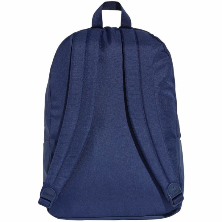 Mochila Adidas Classic Bars azul oscuro blanco vista dorsal