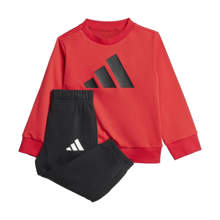 Chándal Adidas infantil fleece jogger rojo negro vista general