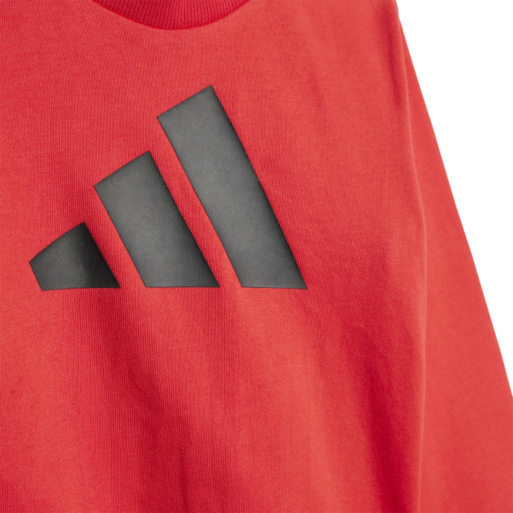 Chándal Adidas infantil fleece jogger rojo negro sudadera