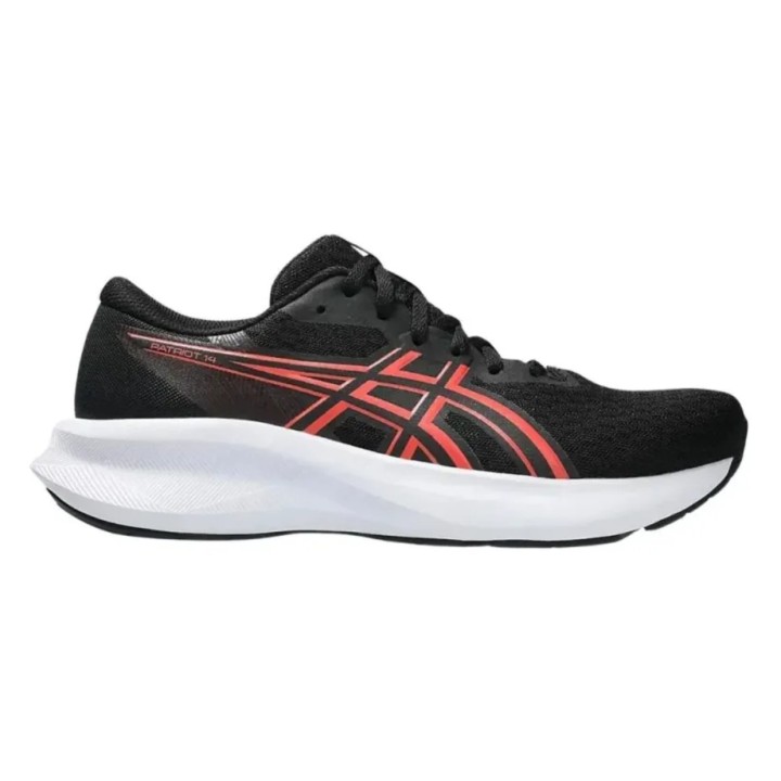 Zapatillas Asics Patriot 14 running negro rosa oscuro vista lateral