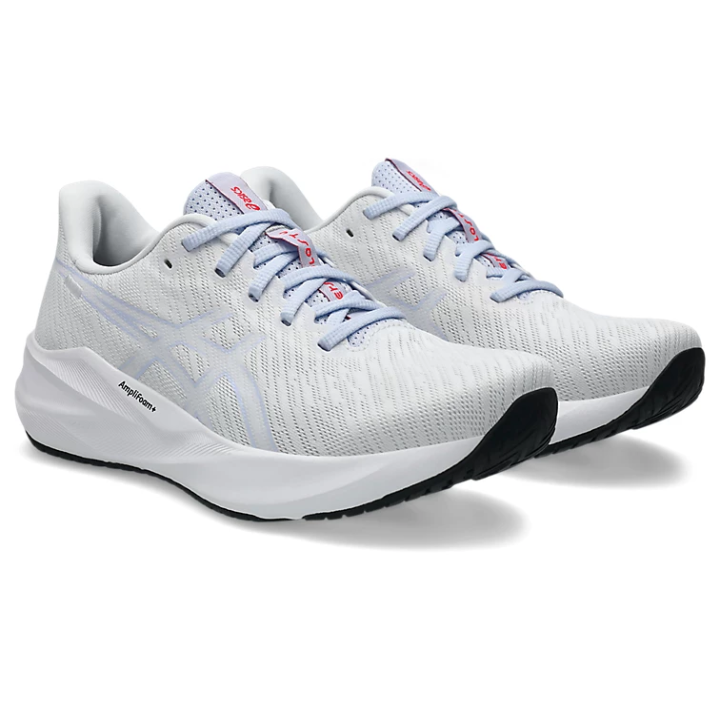 Zapatillas Asics Versablast 4 running blanco azul degradado vista tres cuartos