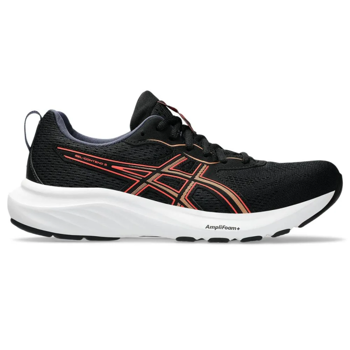 Zapatillas Asics Gel Contend 9 running negro coral vista lateral