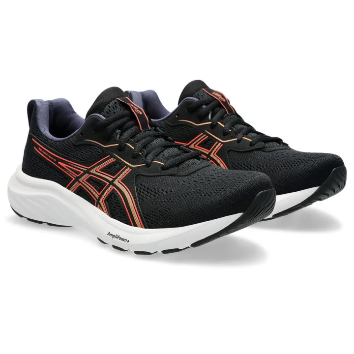 Zapatillas Asics Gel Contend 9 running negro coral vista lateral par