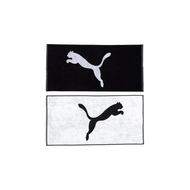 Toalla Puma Team pequeña negra 50 x 100 cm toalla doble