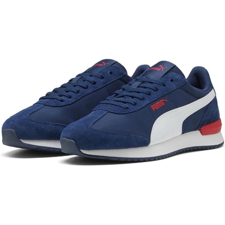Zapatillas Puma R78 Wind casual azul vista lateral