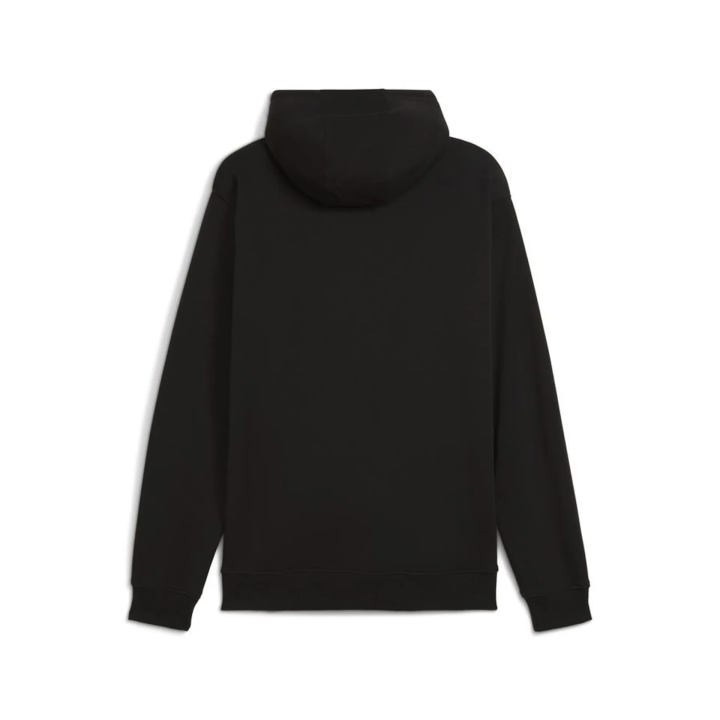 Sudadera Puma training Essentials de felpa negra vista dorsal