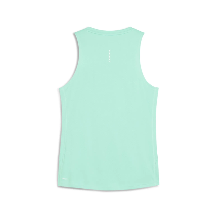 Top Puma running Velocity sin mangas verde vista dorsal