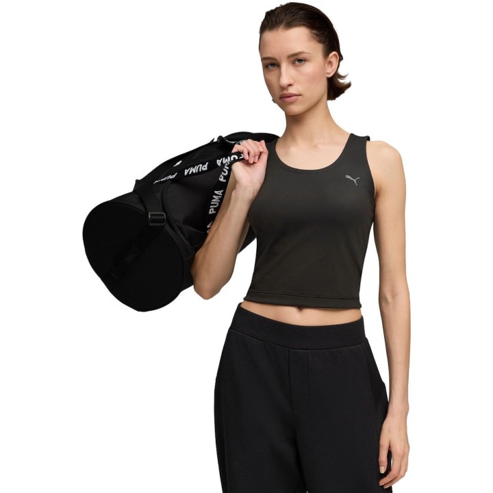 Top Puma training Cloudspun con diseño twist negro vista general
