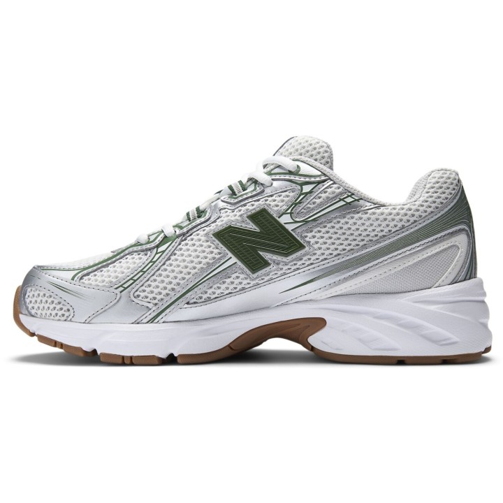 Zapatillas New Balance 740 casual gris verde vista lateral