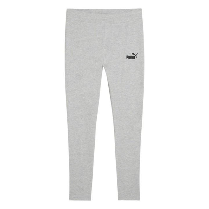 Leggings Puma Essentials con logotipo pequeño grises vista detalle