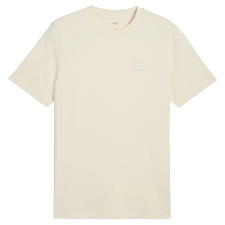 Camiseta Puma Essentials Elevated beige vista frontal