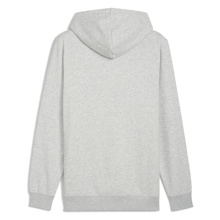 Sudadera Puma Essentials de felpa con logotipo gris vista dorsal