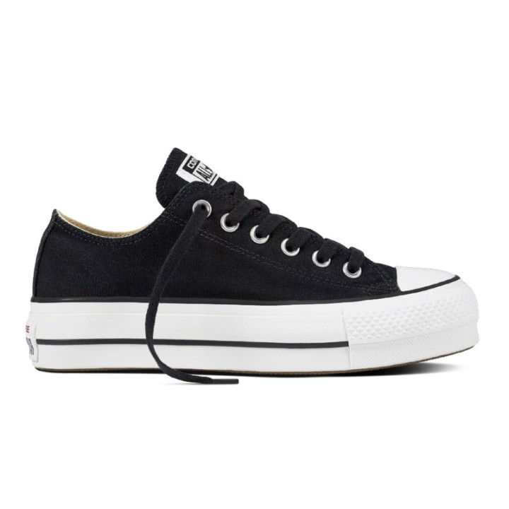 Zapatillas Converse Chuck Taylor All Star Platform canvas negro vista lateral