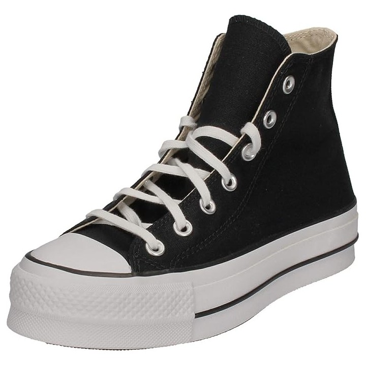 Zapatillas Converse Chuck Taylor All Star Platform negro vista trescuartos