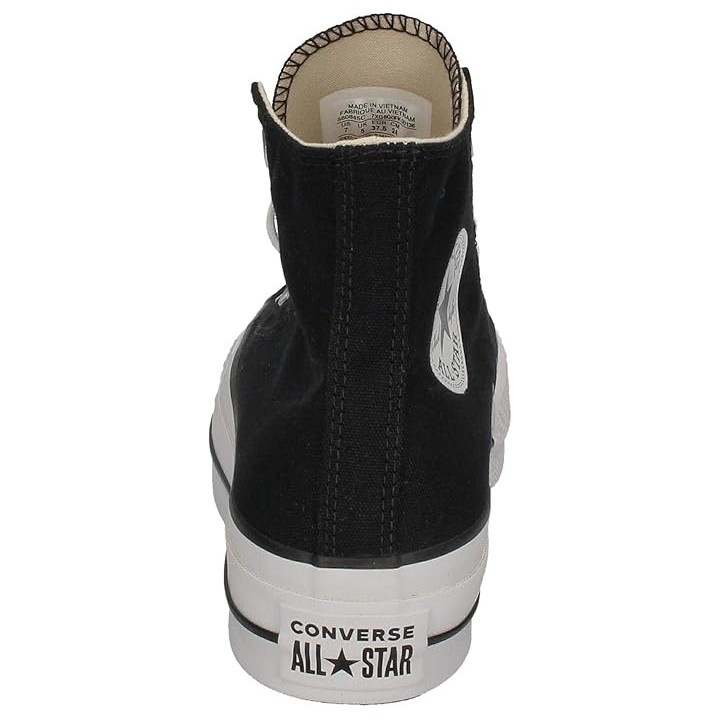 Zapatillas Converse Chuck Taylor All Star Platform negro vista dorsal