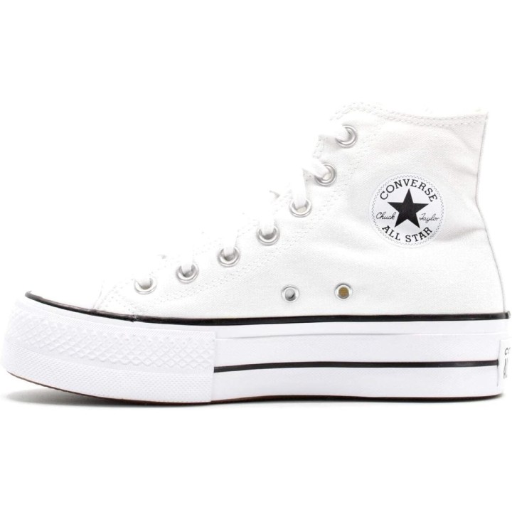 Zapatillas Converse Chuck Taylor All Star Platform blanco vista lateral